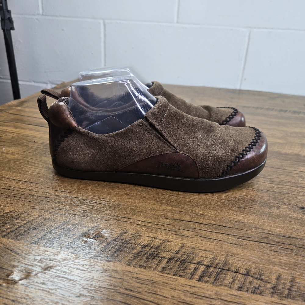 Earth Kalso Caribou Brown Suede Leather Flat Shoes - Picture 12 of 12